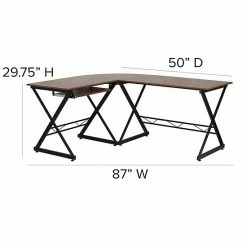 Emma+Oliver Emma And Oliver Teakwood Laminate L-Shape Computer Desk With Keyboard Tray 9 Emma+Oliver Emma And Oliver Teakwood Laminate L-Shape Computer Desk With Keyboard Tray -Emma+Oliver shop unnamed file 5329