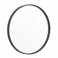 Emma+Oliver Emma And Oliver Edirne 27.5" Round Wall Mirror With Black Metal Frame, Silver Backing For Clarity And Shatterproof Glass For Entryways, Bathrooms & More -Emma+Oliver shop unnamed file 534