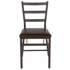 Emma+Oliver Emma And Oliver 2 Pack Ladder Back Metal Folding Chair With Brown Vinyl Seat 3 Emma+Oliver Emma And Oliver 2 Pack Ladder Back Metal Folding Chair With Brown Vinyl Seat -Emma+Oliver shop unnamed file 5377