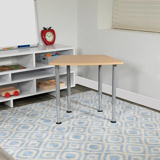 Emma+Oliver Emma and Oliver Hex Natural Collaborative Adjustable Student Desk - Home and Classroom Emma+Oliver Emma And Oliver Hex Natural Collaborative Adjustable Student Desk - Home And Classroom -Emma+Oliver shop unnamed file 5387