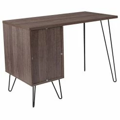 Emma+Oliver Emma And Oliver Rustic Wood Grain Finish Computer Desk With Metal Cabinet Door 7 Emma+Oliver Emma And Oliver Rustic Wood Grain Finish Computer Desk With Metal Cabinet Door -Emma+Oliver shop unnamed file 5430