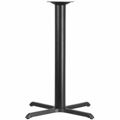 Emma+Oliver Emma And Oliver 33" X 33" Cast Iron Bar Table X-Base With 4" Dia. Column