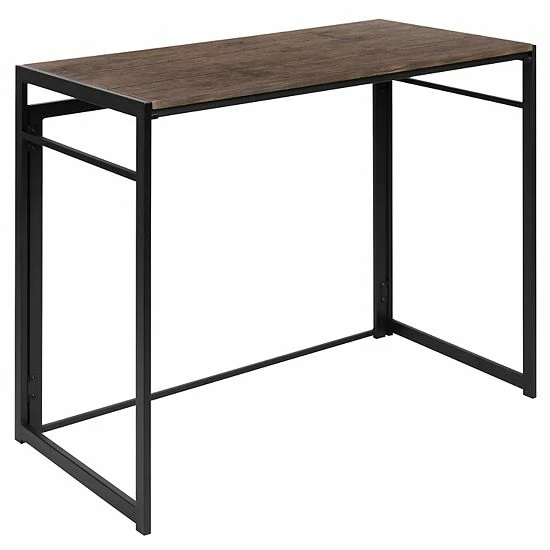 Emma+Oliver Emma And Oliver 40" Rustic Home Office Folding Computer Desk - Laptop Desk 1 Emma+Oliver Emma And Oliver 40" Rustic Home Office Folding Computer Desk - Laptop Desk
