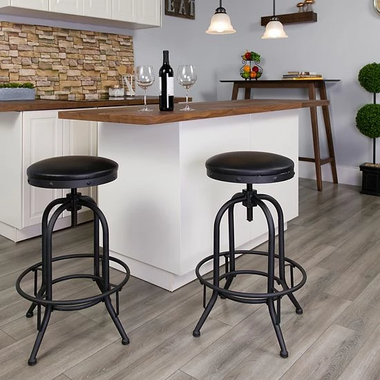 Emma+Oliver Emma and Oliver 30" Barstool with Swivel Lift Black LeatherSoft Seat Emma+Oliver Emma And Oliver 30" Barstool With Swivel Lift Black LeatherSoft Seat -Emma+Oliver shop unnamed file 5546