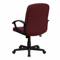 Emma+Oliver Emma And Oliver Mid-Back Gray Fabric Executive Swivel Office Chair With Nylon Arms -Emma+Oliver shop unnamed file 557