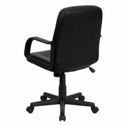 Emma+Oliver Emma And Oliver Mid-Back Black Glove Vinyl Executive Swivel Office Chair With Arms -Emma+Oliver shop unnamed file 5641
