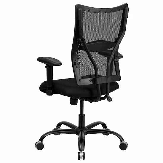 Emma+Oliver Emma And Oliver 400 Lb. Big & Tall Black Mesh Swivel Ergonomic Office Chair With Adjustable Arms 5 Emma+Oliver Emma And Oliver 400 Lb. Big & Tall Black Mesh Swivel Ergonomic Office Chair With Adjustable Arms - Image 5