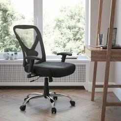 Alternative view of Emma+Oliver Emma And Oliver Big & Tall Office Chair Adjustable Height Mesh Swivel Office Chair With Wheels