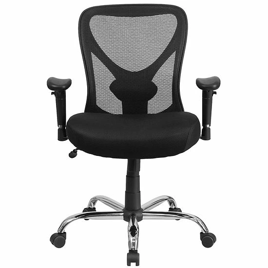 Emma+Oliver Emma And Oliver Big & Tall Office Chair Adjustable Height Mesh Swivel Office Chair With Wheels 4 Emma+Oliver Emma And Oliver Big & Tall Office Chair Adjustable Height Mesh Swivel Office Chair With Wheels - Image 4
