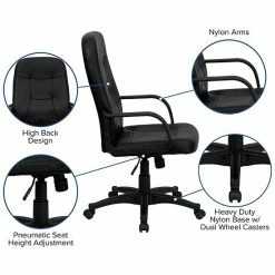 Emma+Oliver Emma And Oliver High Back Black Glove Vinyl Executive Swivel Office Chair With Arms 7 Emma+Oliver Emma And Oliver High Back Black Glove Vinyl Executive Swivel Office Chair With Arms -Emma+Oliver shop unnamed file 5758