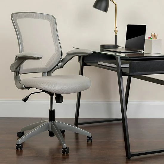 Emma+Oliver Emma and Oliver Mid-Back Gray Mesh Swivel Ergonomic Task Office Chair with Gray Frame Emma+Oliver Emma And Oliver Mid-Back Gray Mesh Swivel Ergonomic Task Office Chair With Gray Frame -Emma+Oliver shop unnamed file 586