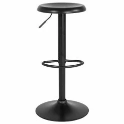 Emma+Oliver Emma And Oliver Adjustable Height Retro Barstool In Black Finish Rose Gold -Emma+Oliver shop unnamed file 5876