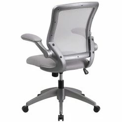 Emma+Oliver Emma And Oliver Mid-Back Gray Mesh Swivel Ergonomic Task Office Chair With Gray Frame 4 Emma+Oliver Emma And Oliver Mid-Back Gray Mesh Swivel Ergonomic Task Office Chair With Gray Frame -Emma+Oliver shop unnamed file 589