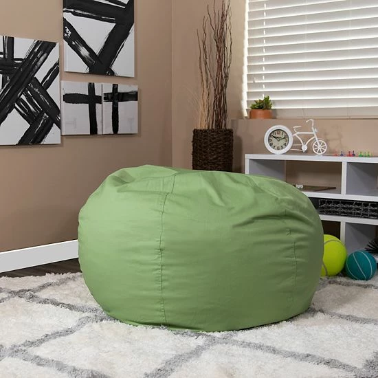 Emma+Oliver Emma and Oliver Oversized Solid Green Refillable Bean Bag Chair for All Ages Emma+Oliver Emma And Oliver Oversized Solid Green Refillable Bean Bag Chair For All Ages -Emma+Oliver shop unnamed file 59