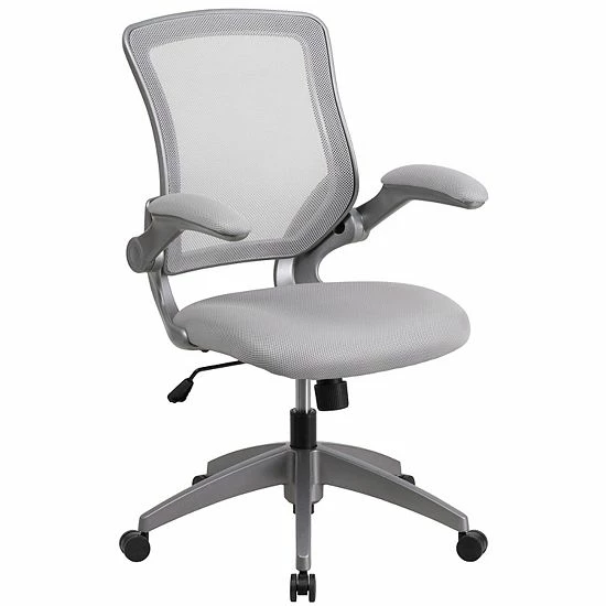 Emma+Oliver Emma and Oliver Mid-Back Gray Mesh Swivel Ergonomic Task Office Chair with Gray Frame Emma+Oliver Emma And Oliver Mid-Back Gray Mesh Swivel Ergonomic Task Office Chair With Gray Frame -Emma+Oliver shop unnamed file 591