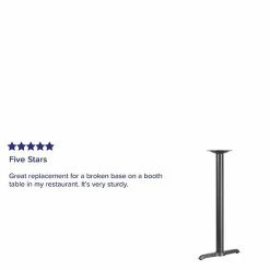 Emma+Oliver Emma And Oliver 5" X 22" Restaurant Table T-Base With 3" Dia. Bar Height Column 5 Emma+Oliver Emma And Oliver 5" X 22" Restaurant Table T-Base With 3" Dia. Bar Height Column -Emma+Oliver shop unnamed file 5924
