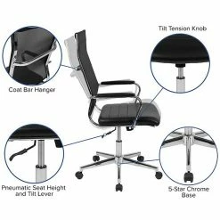 Emma+Oliver Emma And Oliver High Back Black Mesh Executive Swivel Office Chair With LeatherSoft Seat 7 Emma+Oliver Emma And Oliver High Back Black Mesh Executive Swivel Office Chair With LeatherSoft Seat -Emma+Oliver shop unnamed file 5932