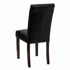 Emma+Oliver Emma And Oliver 4 Pack Contemporary Black Faux Leather Panel Back Parsons Chair With High Density Foam Padding And Mahogany Finished Hardwood Frame -Emma+Oliver shop unnamed file 5939