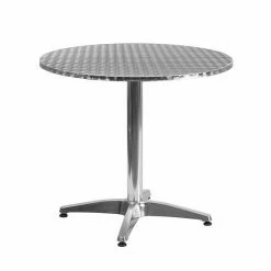 Emma+Oliver Emma And Oliver 31.5" Round Aluminum Table Set With 2 Slat Back Chairs -Emma+Oliver shop unnamed file 5968