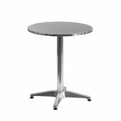Emma+Oliver Emma And Oliver 23.5" Round Aluminum Table Set With 2 Slat Back Chairs -Emma+Oliver shop unnamed file 5983