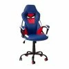 Emma+Oliver Emma And Oliver Faux Leather Ergonomic High Back Gaming Chair With Adjustable Seat Height, Lumbar Support And Padded Arms In Red, White & Blue