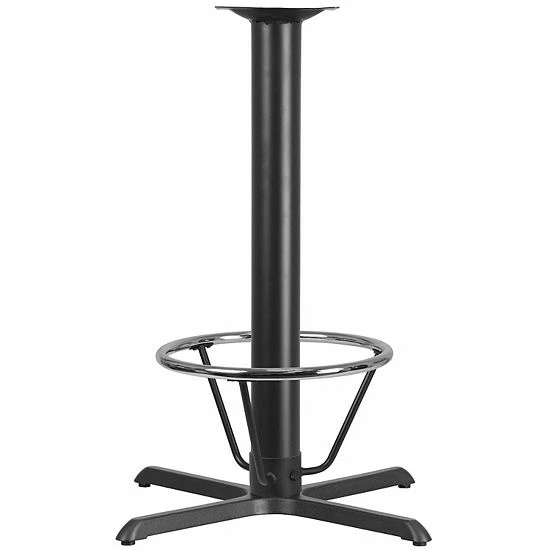 Emma+Oliver Emma and Oliver 33"x33" Cast Iron Bar Table X-Base with 4" Dia. Column & Foot Ring Emma+Oliver Emma And Oliver 33"x33" Cast Iron Bar Table X-Base With 4" Dia. Column & Foot Ring -Emma+Oliver shop unnamed file 6040