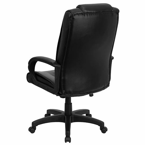 Emma+Oliver Emma And Oliver High Back Black LeatherSoft Oversized Headrest Executive Swivel Office Chair 4 Emma+Oliver Emma And Oliver High Back Black LeatherSoft Oversized Headrest Executive Swivel Office Chair - Image 4