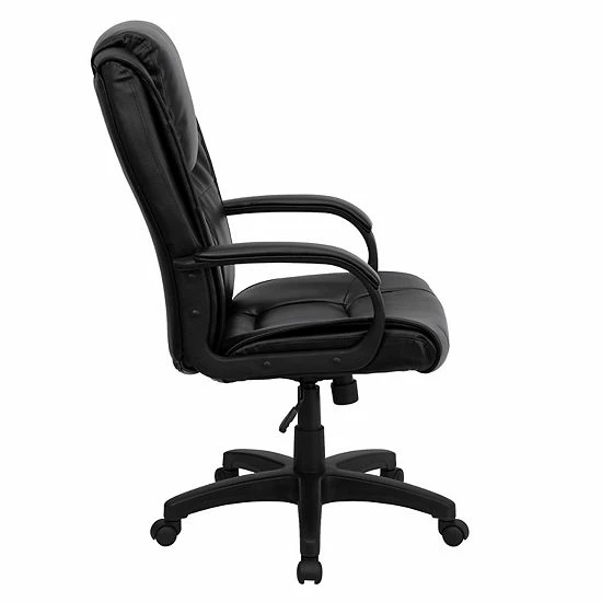 Emma+Oliver Emma And Oliver High Back Black LeatherSoft Oversized Headrest Executive Swivel Office Chair 5 Emma+Oliver Emma And Oliver High Back Black LeatherSoft Oversized Headrest Executive Swivel Office Chair - Image 5