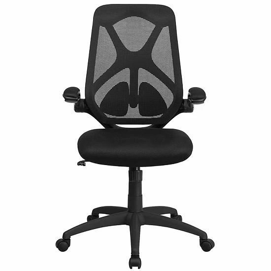 Emma+Oliver Emma And Oliver High Back Black Mesh 2-Paddle Ergonomic Office Chair Adjustable Lumbar, Arms 2 Emma+Oliver Emma And Oliver High Back Black Mesh 2-Paddle Ergonomic Office Chair Adjustable Lumbar, Arms - Image 2