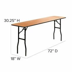 Emma+Oliver Emma And Oliver 6-Foot Rectangular Wood Folding Training / Seminar Table With Clear Coated Top 9 Emma+Oliver Emma And Oliver 6-Foot Rectangular Wood Folding Training / Seminar Table With Clear Coated Top -Emma+Oliver shop unnamed file 6297