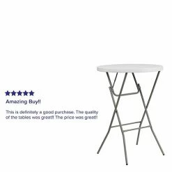 Emma+Oliver Emma And Oliver 2.6-Foot Round Granite White Plastic Bar Height Folding Event Table 4 Emma+Oliver Emma And Oliver 2.6-Foot Round Granite White Plastic Bar Height Folding Event Table -Emma+Oliver shop unnamed file 6332