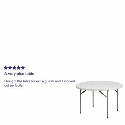 Emma+Oliver Emma And Oliver 4-Foot Round Granite White Plastic Folding Table - Banquet / Event Folding Table 9 Emma+Oliver Emma And Oliver 4-Foot Round Granite White Plastic Folding Table - Banquet / Event Folding Table -Emma+Oliver shop unnamed file 6346