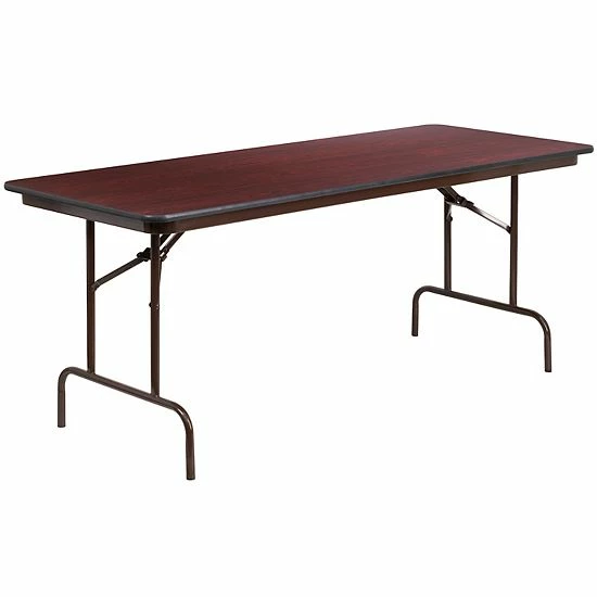Emma+Oliver Emma and Oliver 6-Foot Mahogany Melamine Laminate Folding Banquet & Catering Table Emma+Oliver Emma And Oliver 6-Foot Mahogany Melamine Laminate Folding Banquet & Catering Table -Emma+Oliver shop unnamed file 6347