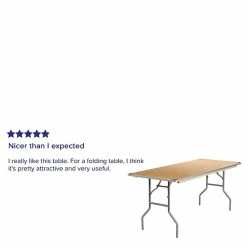 Emma+Oliver Emma And Oliver 6-Foot Rectangular Birchwood Folding Banquet Table With Corner Guards -Emma+Oliver shop unnamed file 6370