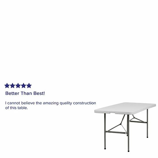 Emma+Oliver Emma and Oliver 5-Foot Bi-Fold Granite White Plastic Folding Table with Handle - Event Table Emma+Oliver Emma And Oliver 5-Foot Bi-Fold Granite White Plastic Folding Table With Handle - Event Table -Emma+Oliver shop unnamed file 6415