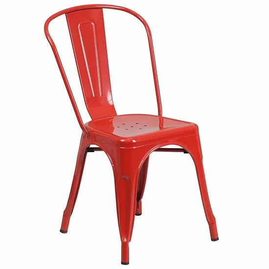 Emma+Oliver Emma And Oliver Commercial Grade Black-Gold Metal Indoor-Outdoor Stackable Chair 7 Emma+Oliver Emma And Oliver Commercial Grade Black-Gold Metal Indoor-Outdoor Stackable Chair - Image 7
