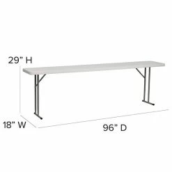 Emma+Oliver Emma And Oliver 8-Foot Rectangle Granite White Plastic Folding Training / Seminar Table 9 Emma+Oliver Emma And Oliver 8-Foot Rectangle Granite White Plastic Folding Training / Seminar Table -Emma+Oliver shop unnamed file 6480
