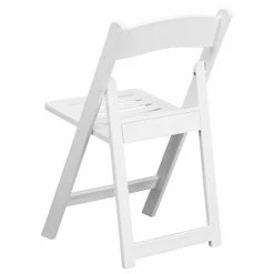Emma+Oliver Emma And Oliver 2 Pack White Resin Slatted Party & Rental Folding Chair Indoor Outdoor -Emma+Oliver shop unnamed file 6535