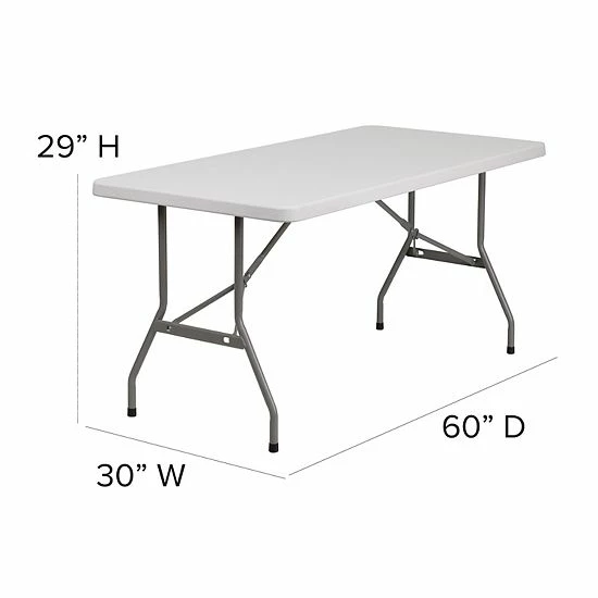 Emma+Oliver Emma and Oliver 5-Foot Granite White Plastic Folding Table - Banquet / Event Folding Table Emma+Oliver Emma And Oliver 5-Foot Granite White Plastic Folding Table - Banquet / Event Folding Table -Emma+Oliver shop unnamed file 6555