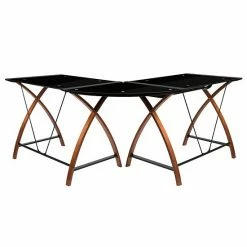 Emma+Oliver Emma And Oliver Glass L-Shape Desk With Pull-Out Keyboard Tray Black 10 Emma+Oliver Emma And Oliver Glass L-Shape Desk With Pull-Out Keyboard Tray Black -Emma+Oliver shop unnamed file 6587
