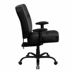 Emma+Oliver Emma And Oliver 400 Lb. Rated High Back Black LeatherSoft Ergonomic Office Chair-Arms -Emma+Oliver shop unnamed file 6685
