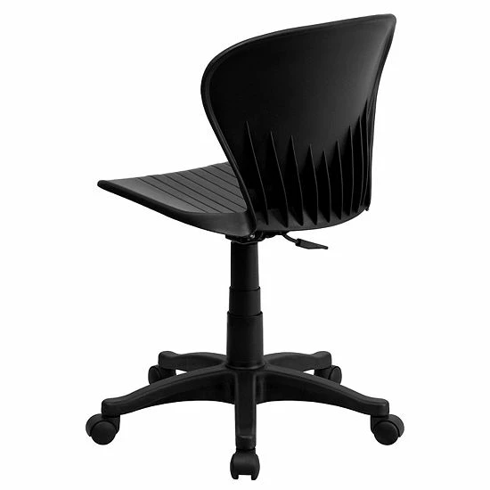 Emma+Oliver Emma And Oliver Low Back Black Plastic Swivel Task Office Chair 5 Emma+Oliver Emma And Oliver Low Back Black Plastic Swivel Task Office Chair - Image 5