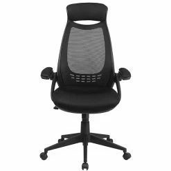 Emma+Oliver Emma And Oliver High Back Black Mesh Executive Swivel Office Chair With Flip-Up Arms 8 Emma+Oliver Emma And Oliver High Back Black Mesh Executive Swivel Office Chair With Flip-Up Arms -Emma+Oliver shop unnamed file 6708