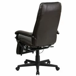 Emma+Oliver Emma And Oliver High Back Brown LeatherSoft Executive Reclining Ergonomic Office Chair With Arms Burgundy -Emma+Oliver shop unnamed file 6735
