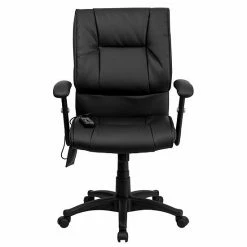 Emma+Oliver Emma And Oliver Mid-Back Ergonomic Massage Black LeatherSoft Executive Arm Office Chair 3 Emma+Oliver Emma And Oliver Mid-Back Ergonomic Massage Black LeatherSoft Executive Arm Office Chair -Emma+Oliver shop unnamed file 6740
