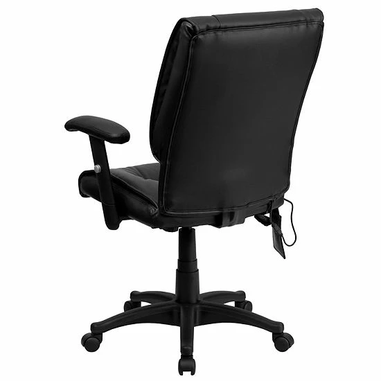 Emma+Oliver Emma and Oliver Mid-Back Ergonomic Massage Black LeatherSoft Executive Arm Office Chair Emma+Oliver Emma And Oliver Mid-Back Ergonomic Massage Black LeatherSoft Executive Arm Office Chair -Emma+Oliver shop unnamed file 6741