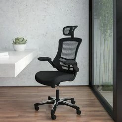 Alternative view of Emma+Oliver Emma And Oliver High Back Mesh Executive Office And Desk Chair With Adjustable Headrest