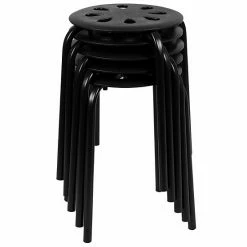 Emma+Oliver Emma And Oliver Plastic Nesting Stack Stools-School/Home, 17.5"Height, Assorted Colors (5 Pack) Black 5 Emma+Oliver Emma And Oliver Plastic Nesting Stack Stools-School/Home, 17.5"Height, Assorted Colors (5 Pack) Black -Emma+Oliver shop unnamed file 6800
