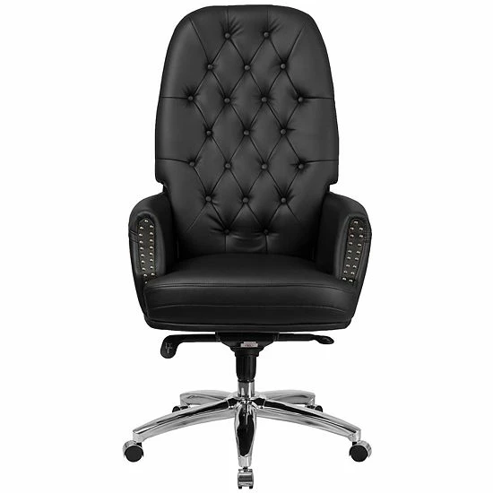 Emma+Oliver Emma And Oliver High Back Traditional Burgundy LeatherSoft Multifunction Ergonomic Office Chair Black 4 Emma+Oliver Emma And Oliver High Back Traditional Burgundy LeatherSoft Multifunction Ergonomic Office Chair Black - Image 4