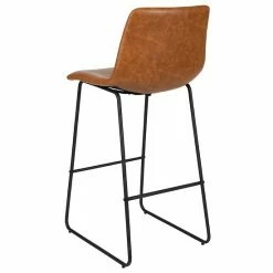 Emma+Oliver Emma And Oliver Set Of 2 Kitchen Bar Height Stool - 30 Inch Dark Brown LeatherSoft Barstool Light Brown -Emma+Oliver shop unnamed file 6814
